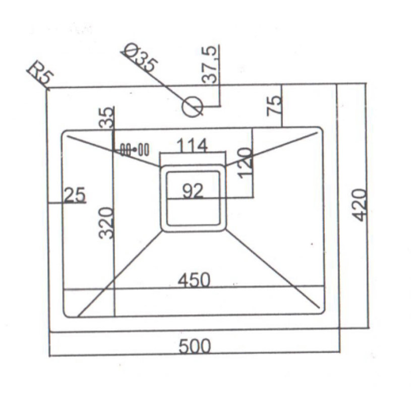 #МИВКА АЛПАКА 50X42X20 5032B ЧЕРНА@ #МИВКА АЛПАКА 50X42X20 5032B ЧЕРНА@