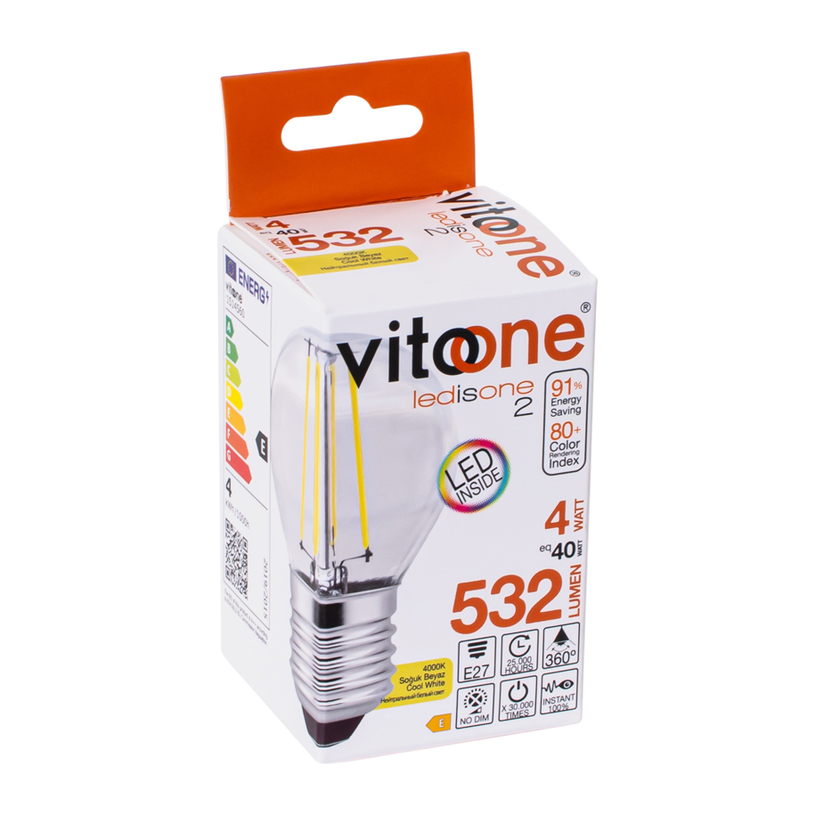 LED КР E27 4W 27K 520LM ТОЧЕ VITO LED КР E27 4W 27K 520LM ТОЧЕ VITO