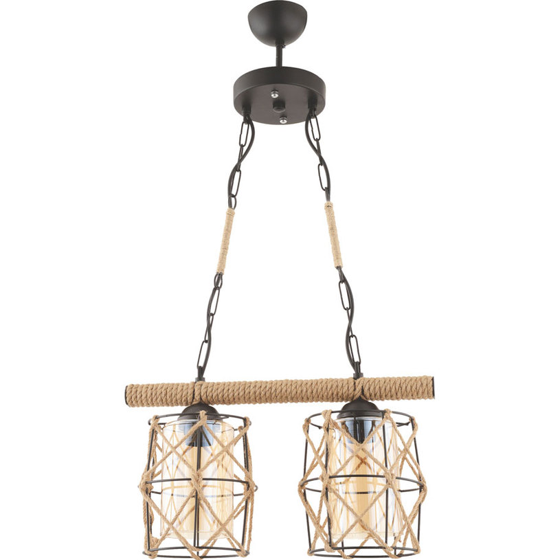 ПОЛИЛЕЙ DJUNA 2XE27 ЧЕРЕН + ВЪЖЕ INTO ПОЛИЛЕЙ DJUNA 2XE27 ЧЕРЕН + ВЪЖЕ INTO