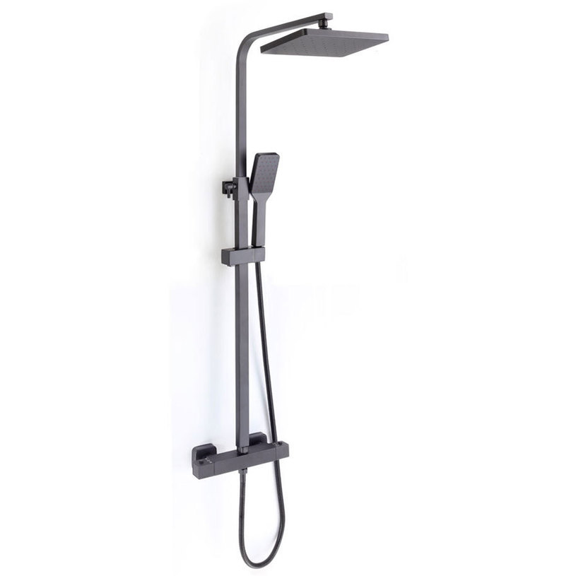 &ДУШ СИСТЕМА С ТЕРМОСТАТ БЛЕЙК,ЧЕРЕН МАТ &ДУШ СИСТЕМА С ТЕРМОСТАТ БЛЕЙК,ЧЕРЕН МАТ