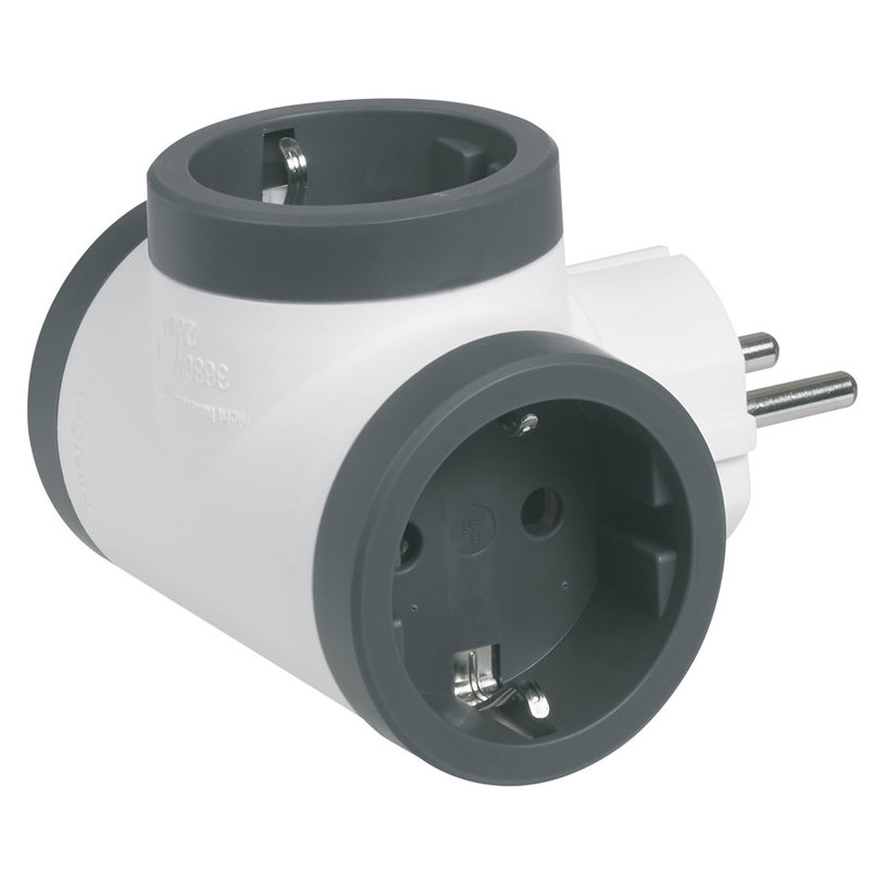 #АДАПТЕР Т-ОБР. 3ГН. LGR 694520 БЯЛ/СИВ #АДАПТЕР Т-ОБР. 3ГН. LGR 694520 БЯЛ/СИВ