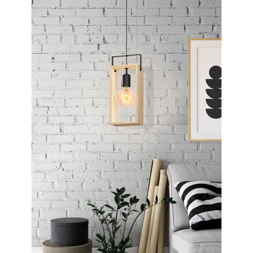 ПЕНДЕЛ FAMBOROUGH E27 ДЪРВО/ЧЕРНО EGLO ПЕНДЕЛ FAMBOROUGH E27 ДЪРВО/ЧЕРНО EGLO