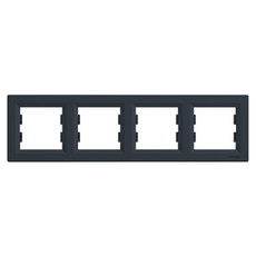 РАМКА ЧЕТВОРНА ХОРИЗ. АНТРАЦИТ ASFORA РАМКА ЧЕТВОРНА ХОРИЗ. АНТРАЦИТ ASFORA