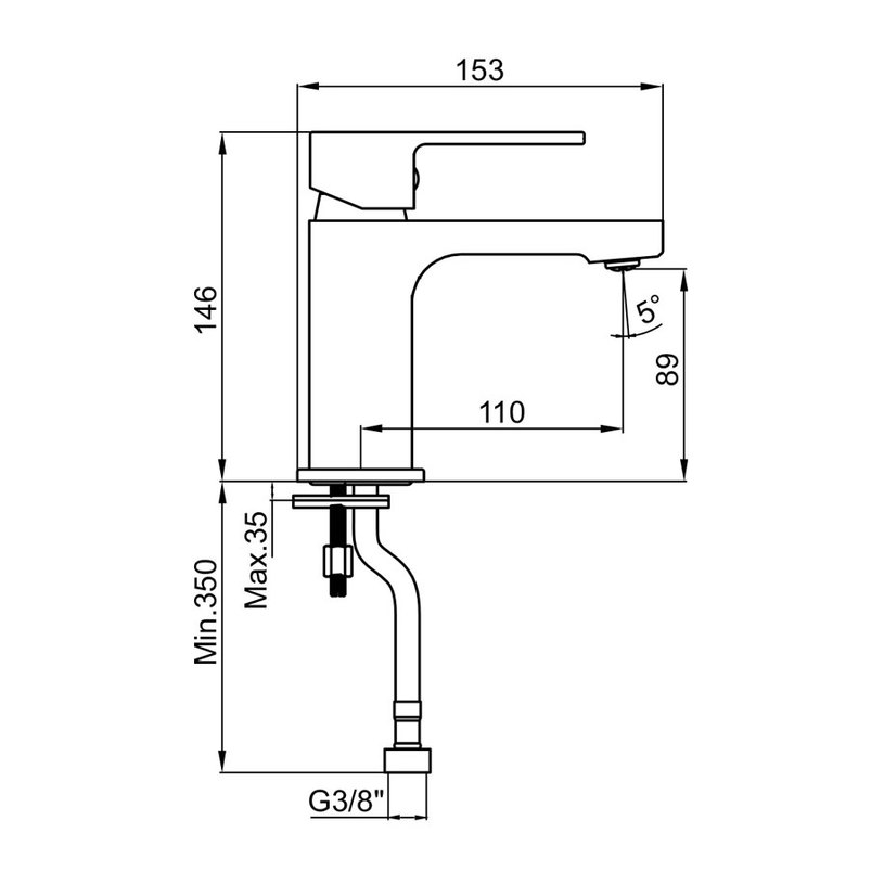 **СМЕСИТЕЛ УМИВАЛНИК VIVA WQ3W1440004004 **СМЕСИТЕЛ УМИВАЛНИК VIVA WQ3W1440004004