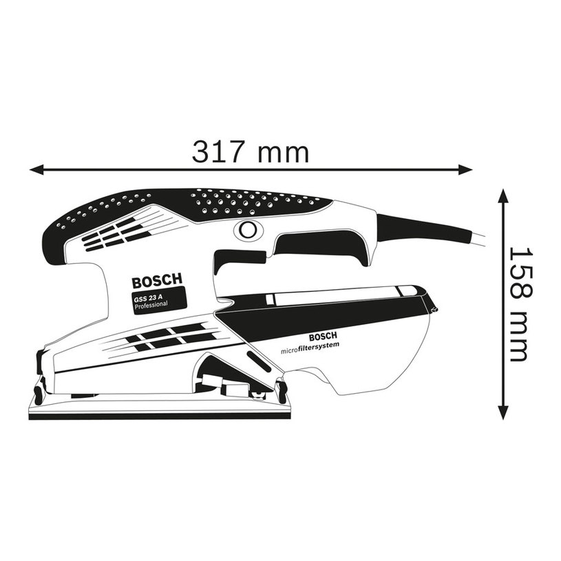 BOSCH BLUE ВИБРОШЛАЙФ GSS 23 A BOSCH BLUE ВИБРОШЛАЙФ GSS 23 A