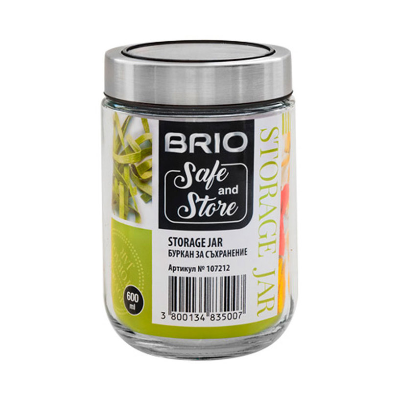 &БУРКАН С ПРОЗРАЧЕН КАПАК 600МL 9X9X15СМ &БУРКАН С ПРОЗРАЧЕН КАПАК 600МL 9X9X15СМ