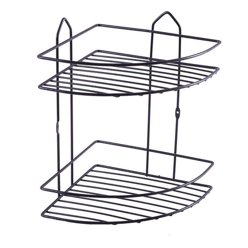 ЪГЛОВА ЕТАЖЕРКА PERILLA 2 НИВА ЧЕРНА ЪГЛОВА ЕТАЖЕРКА PERILLA 2 НИВА ЧЕРНА