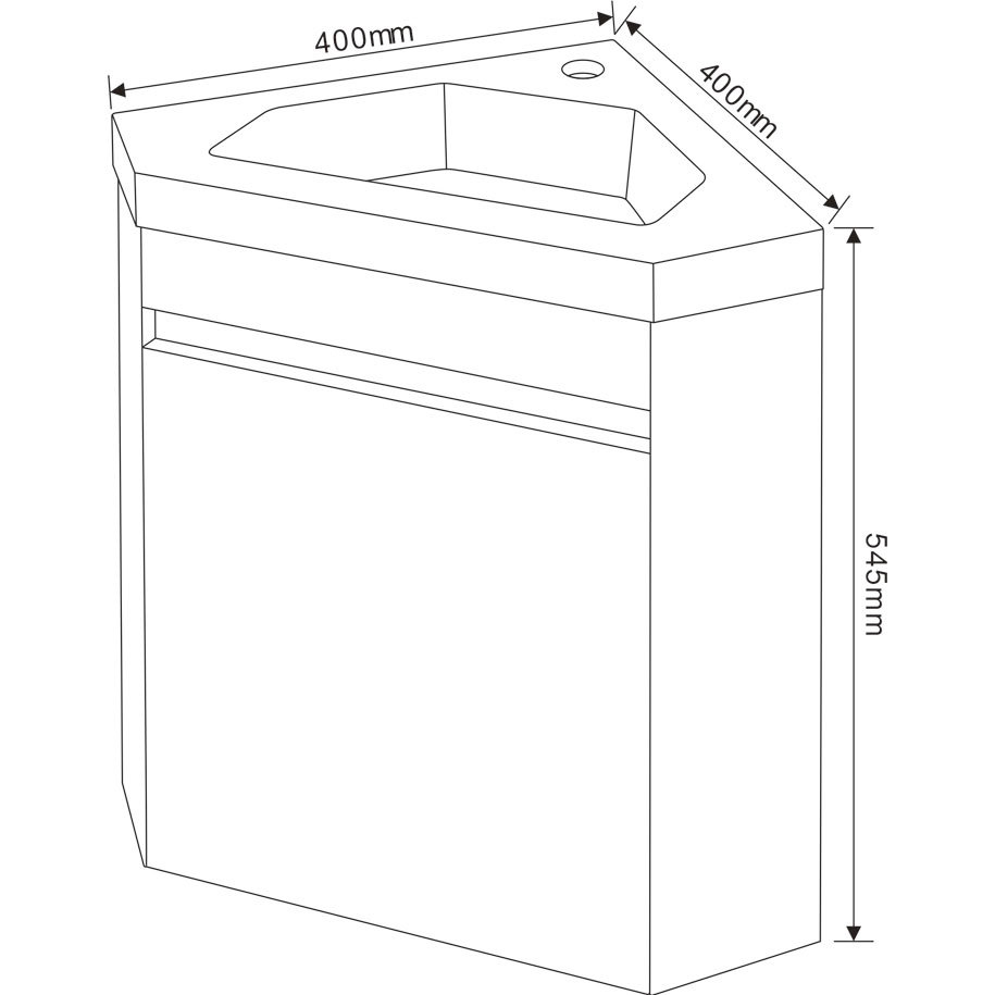 Corner design for small bathrooms