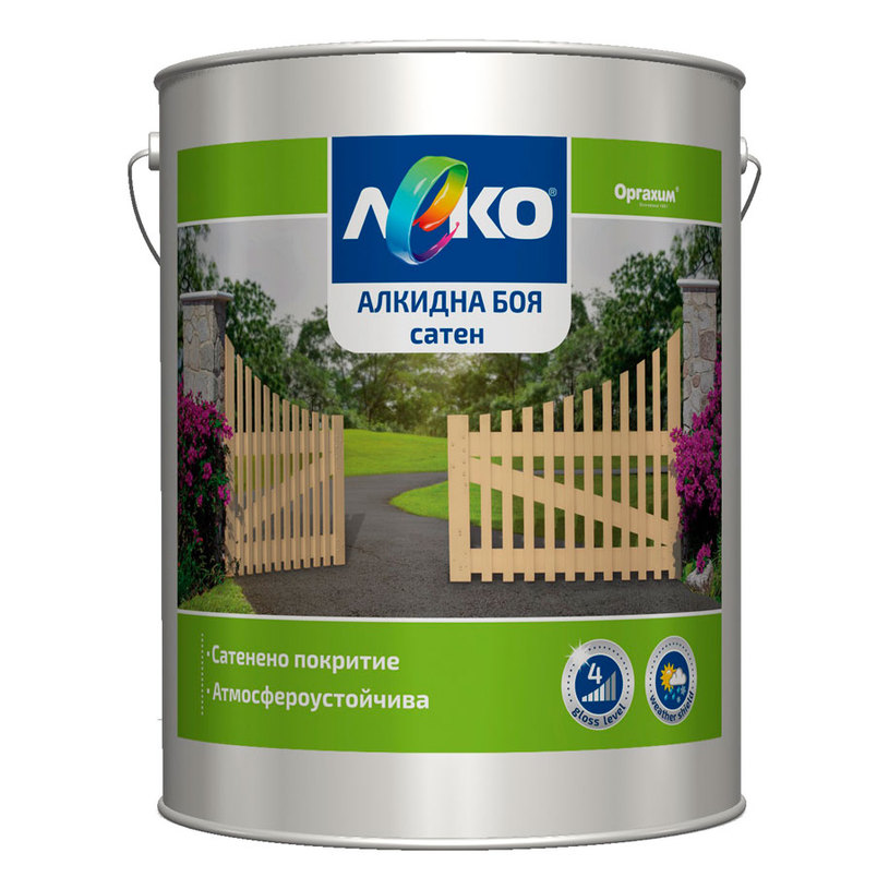LEKO АЛКИДНА БОЯ САТЕН МЛ.КАКАОВ 2.5 L LEKO АЛКИДНА БОЯ САТЕН МЛ.КАКАОВ 2.5 L