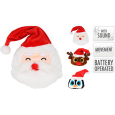 КОЛЕДНА ШАПКА ЗВУК И ДВИЖЕНИЕ 45CM TENDER TOYS ANR001160 КОЛЕДНА ШАПКА ЗВУК И ДВИЖЕНИЕ 45CM TENDER TOYS ANR001160