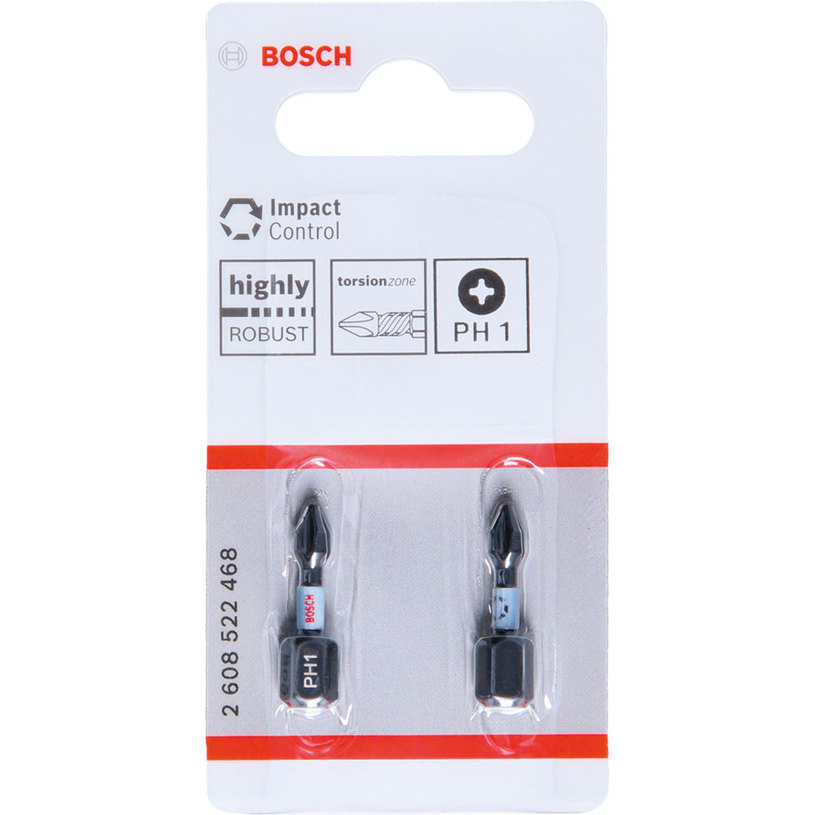BOSCH БИТОВЕ IMPACT CONTROL PH1, 25 MM BOSCH БИТОВЕ IMPACT CONTROL PH1, 25 MM
