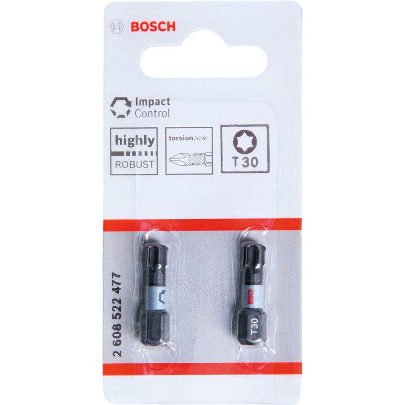 BOSCH БИТОВЕ IMPACT CONTROL T30, 25 MM BOSCH БИТОВЕ IMPACT CONTROL T30, 25 MM