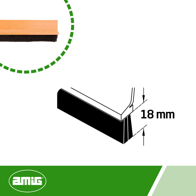 ***УПЛЪТНЯВАЩА ЧЕТКА ЗА ВРАТА 1 M ДЪБ ***УПЛЪТНЯВАЩА ЧЕТКА ЗА ВРАТА 1 M ДЪБ