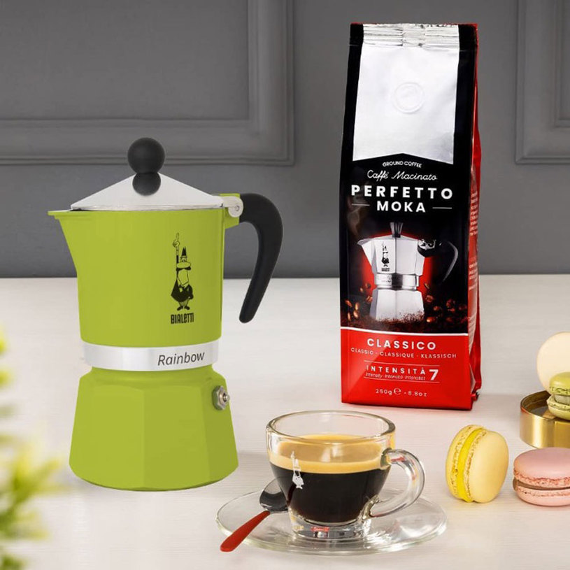 КАФЕВАРКА RAINBOW VERDE 3 ЧАШИ ЗЕЛЕНА КАФЕВАРКА RAINBOW VERDE 3 ЧАШИ ЗЕЛЕНА