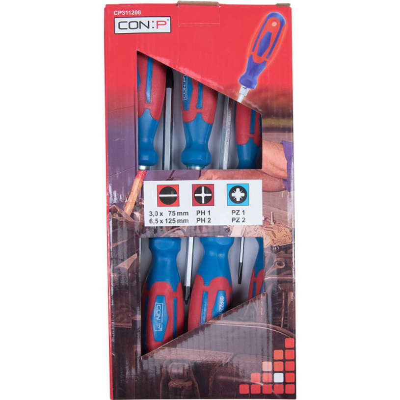 CON:P ОТВЕРТКИ К-Т 6БР CON:P ОТВЕРТКИ К-Т 6БР