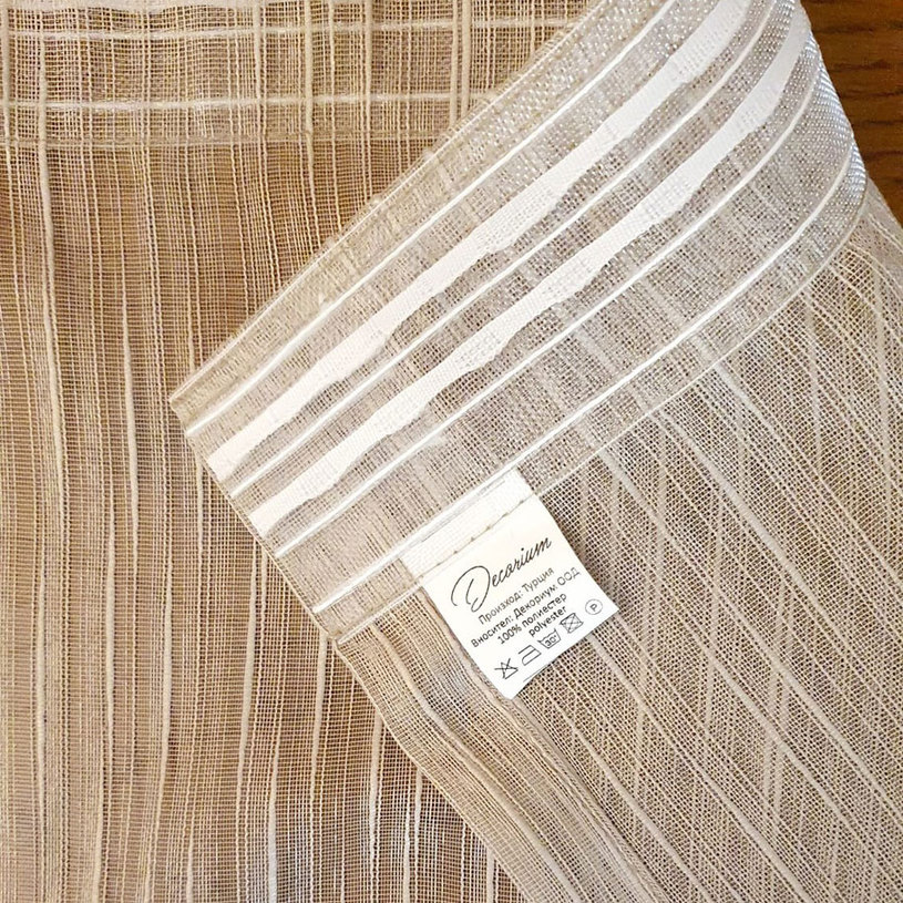 ПЕРДЕ ТЪНКО ИВИЦИ БЕЖ 150X270СМ ПЕРДЕ ТЪНКО ИВИЦИ БЕЖ 150X270СМ