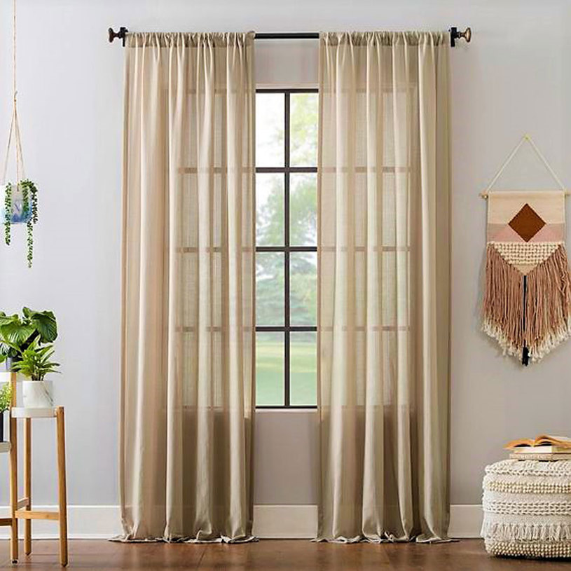 ПЕРДЕ ТЪНКО ИВИЦИ БЕЖ 150X270СМ ПЕРДЕ ТЪНКО ИВИЦИ БЕЖ 150X270СМ