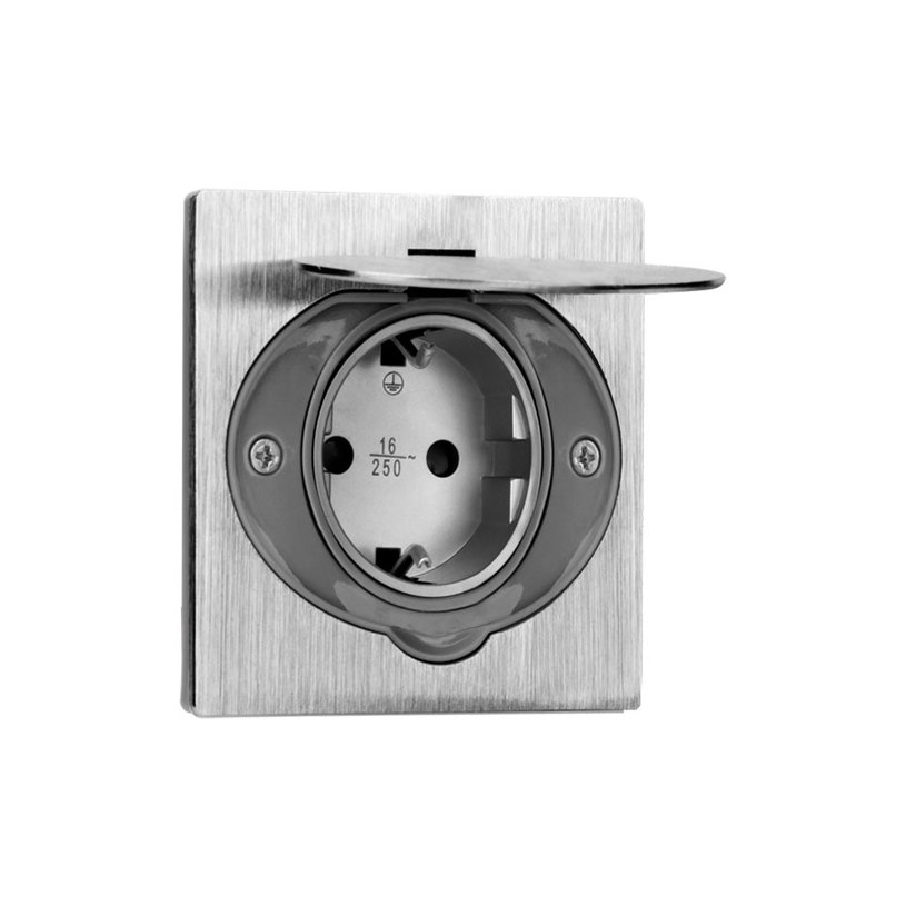 КОНТАКТ ЕДИНИЧЕН ШУКО IP44Ф60ММ СТОМАНА КОНТАКТ ЕДИНИЧЕН ШУКО IP44Ф60ММ СТОМАНА