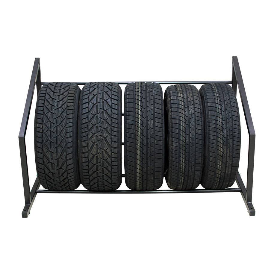 Upright storage that protects the tyres