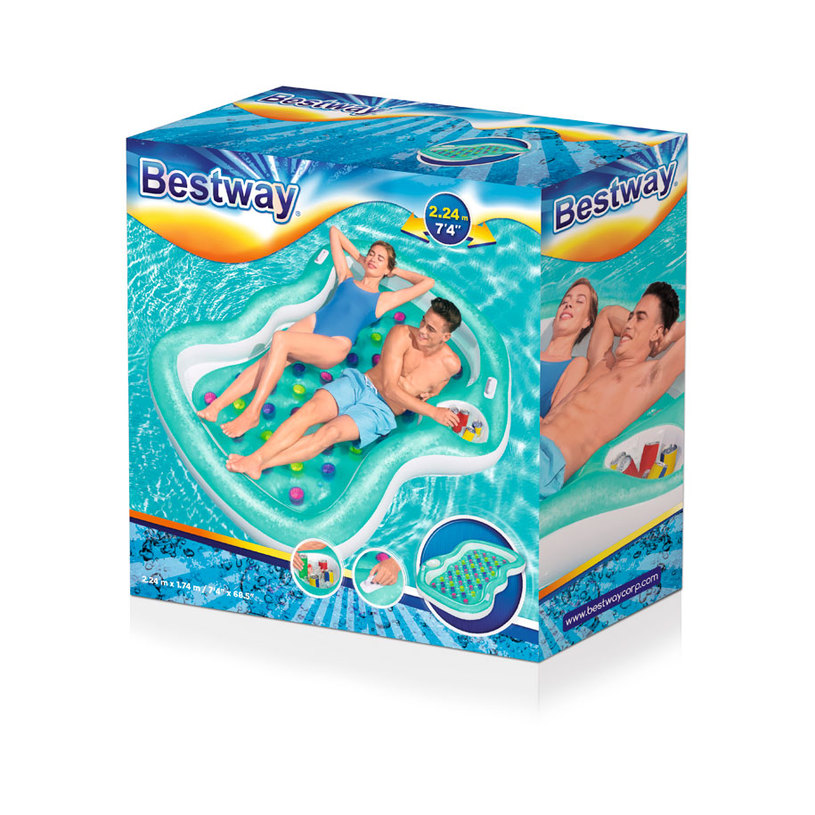*НАДУВАЕМ ДЮШЕК 224Х174 BESTWAY 43045 @ *НАДУВАЕМ ДЮШЕК 224Х174 BESTWAY 43045 @