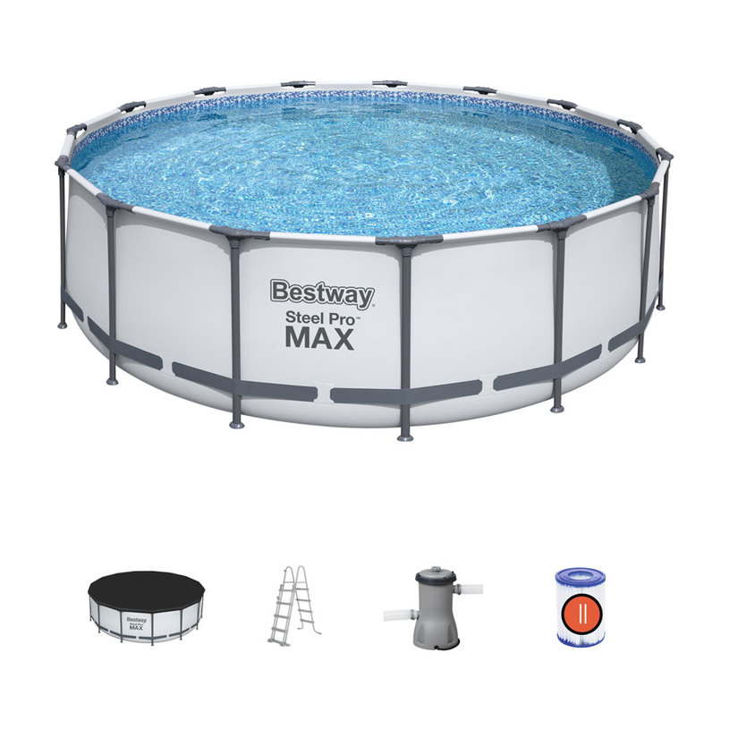 БАСЕЙН 457X122 ФИЛ BESTW 56438 STEEL @ БАСЕЙН 457X122 ФИЛ BESTW 56438 STEEL @