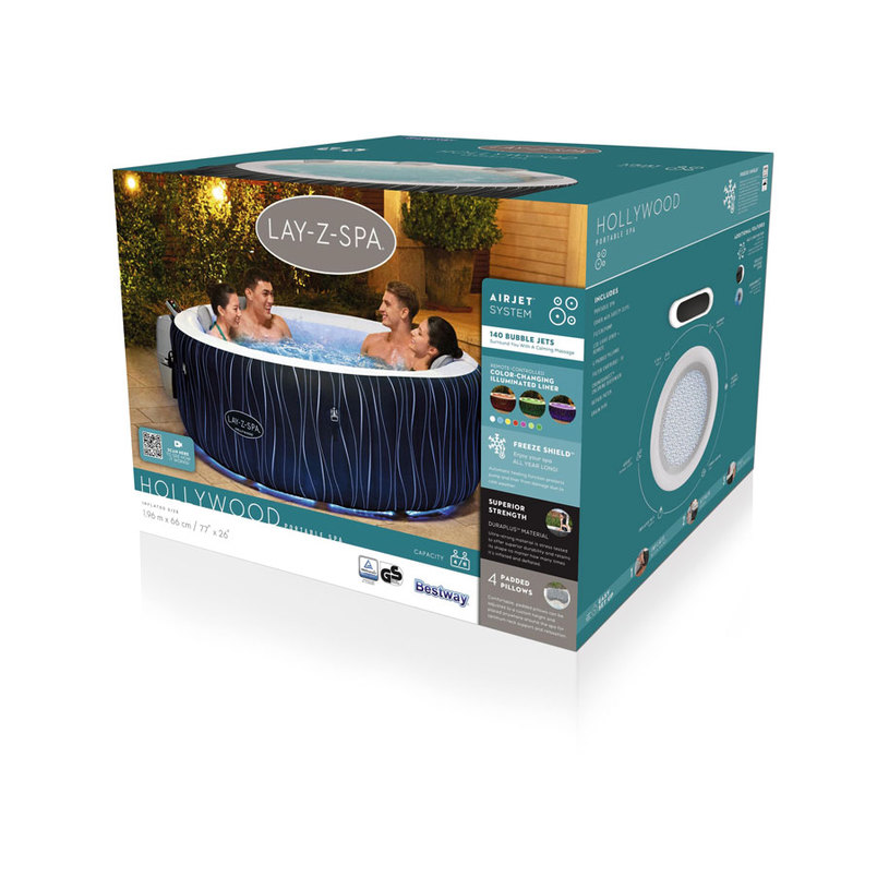 СПА ДЖАКУЗИ HOLLYWOOD 196X66 BESTW 60059 СПА ДЖАКУЗИ HOLLYWOOD 196X66 BESTW 60059