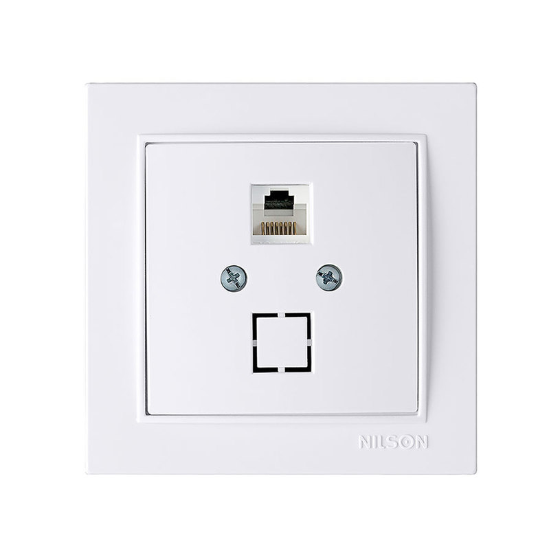 РОЗЕТКА RJ45 CAT.5E БЯЛА THOR РОЗЕТКА RJ45 CAT.5E БЯЛА THOR