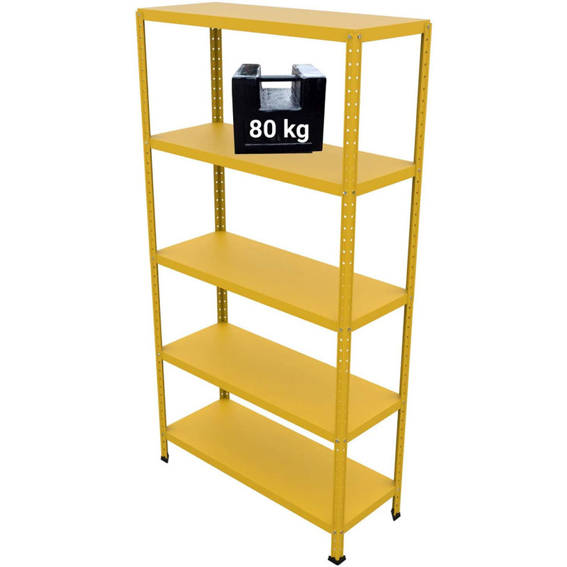 СТЕЛАЖ GRIMA 187X100X40/5X80 ЖЪЛТ СТЕЛАЖ GRIMA 187X100X40/5X80 ЖЪЛТ