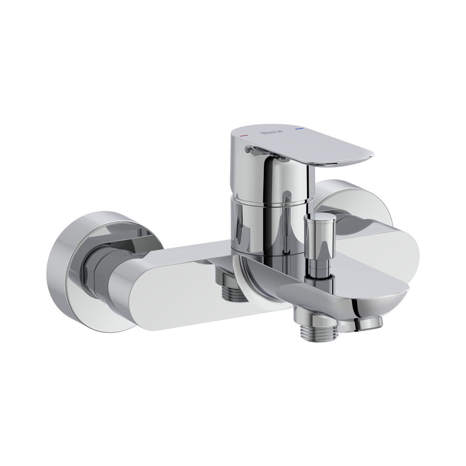 Automatic bath-to-shower diverter