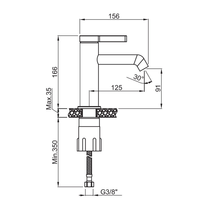 СМЕСИТЕЛ ЗА УМИВ. PHOENIX-N ЧЕРЕН МАТ СМЕСИТЕЛ ЗА УМИВ. PHOENIX-N ЧЕРЕН МАТ