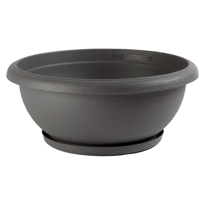 САКСИЯ С ПОДЛ. TERRAE BOWL Ф25cm/3L сив САКСИЯ С ПОДЛ. TERRAE BOWL Ф25cm/3L сив