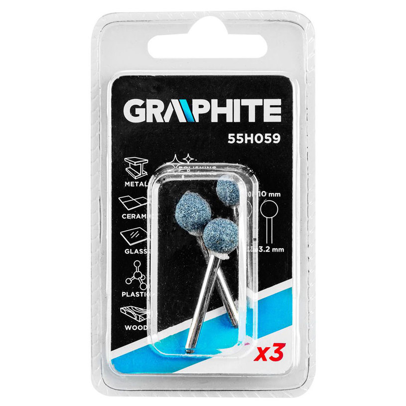 GRAPHITE ШЛИФ.НАКР.ЗА КАМЪК 10MM 3БР GRAPHITE ШЛИФ.НАКР.ЗА КАМЪК 10MM 3БР