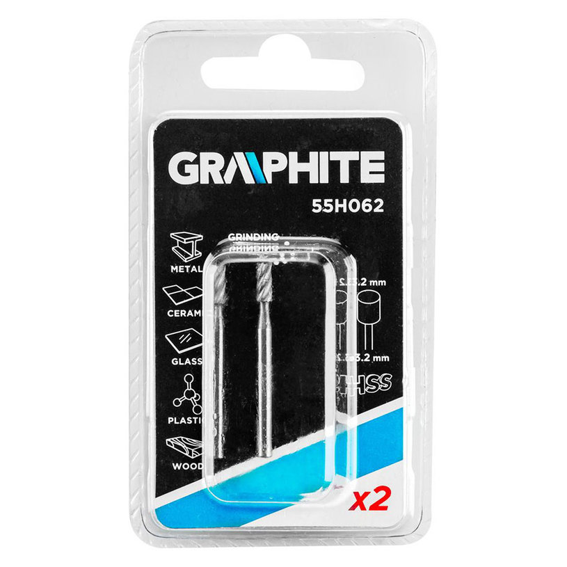 GRAPHITE ФРЕЗЕР 3.2 X 3.2 MM 2 БР GRAPHITE ФРЕЗЕР 3.2 X 3.2 MM 2 БР
