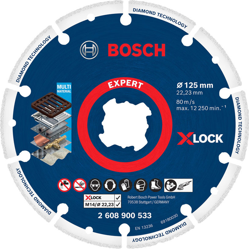 BOSCH ДИАМ. ДИСК ЗА МЕТАЛ 125MM X-LOCK BOSCH ДИАМ. ДИСК ЗА МЕТАЛ 125MM X-LOCK