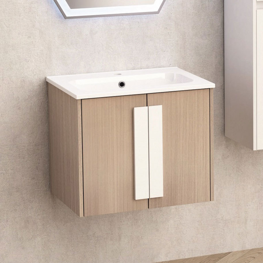 Шкаф за баня с умивалник INTER CERAMIC 6451-3, 60 см, PVC с меламиново покритие