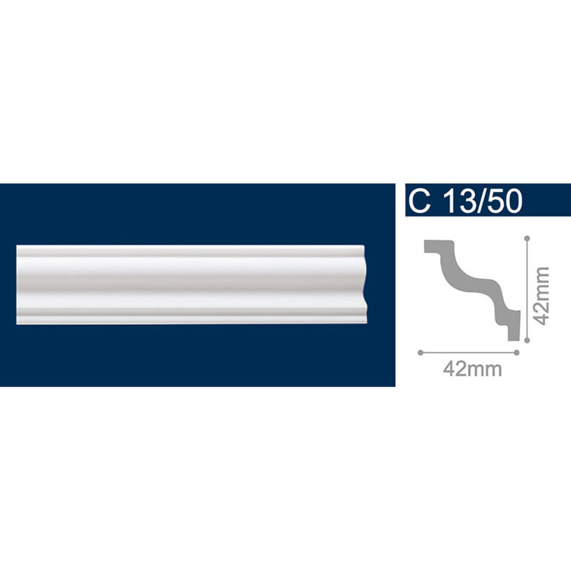 XPS КОРНИЗ C13/50 2 M 125 БР. КАШОН XPS КОРНИЗ C13/50 2 M 125 БР. КАШОН