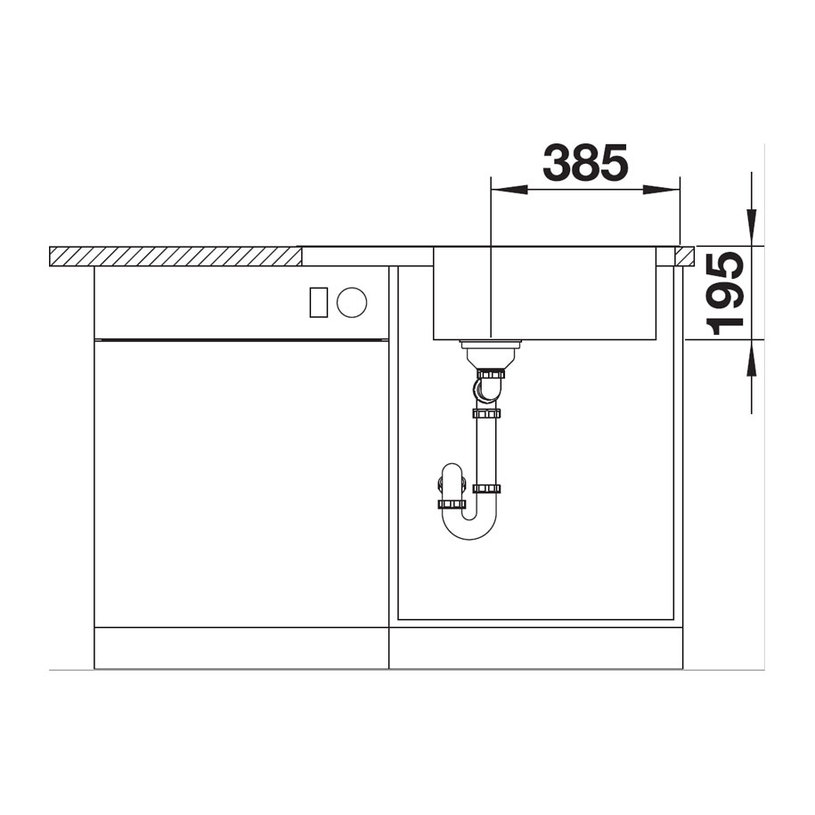 КУХНЕНСКА МИВКА DINAS XL6S 78X50 СМ.@ КУХНЕНСКА МИВКА DINAS XL6S 78X50 СМ.@