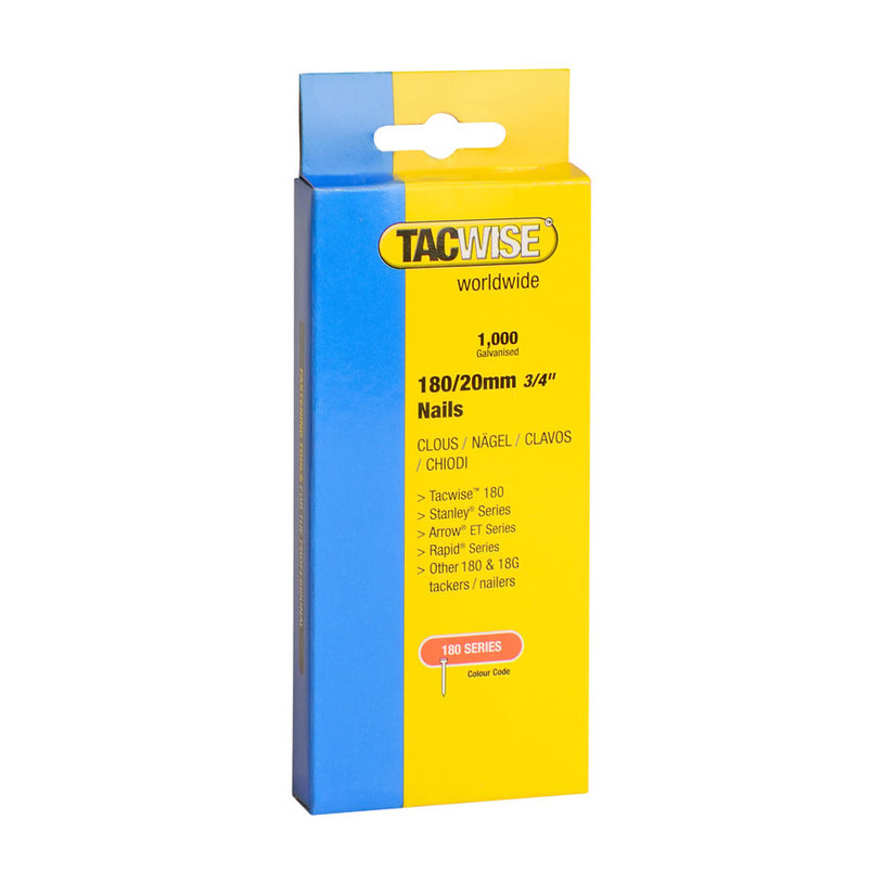 TACWISE ПИРОНИ ЗА ТАКЕР 180/20MM 1000БР TACWISE ПИРОНИ ЗА ТАКЕР 180/20MM 1000БР