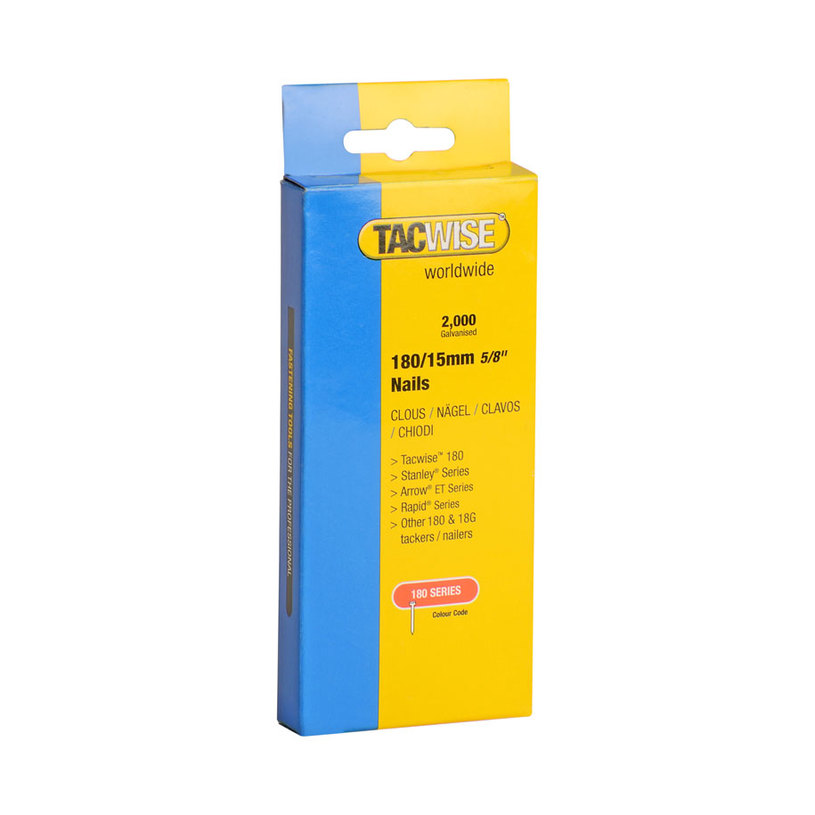 TACWISE ПИРОНИ ЗА ТАКЕР 180/15MM 2000БР TACWISE ПИРОНИ ЗА ТАКЕР 180/15MM 2000БР