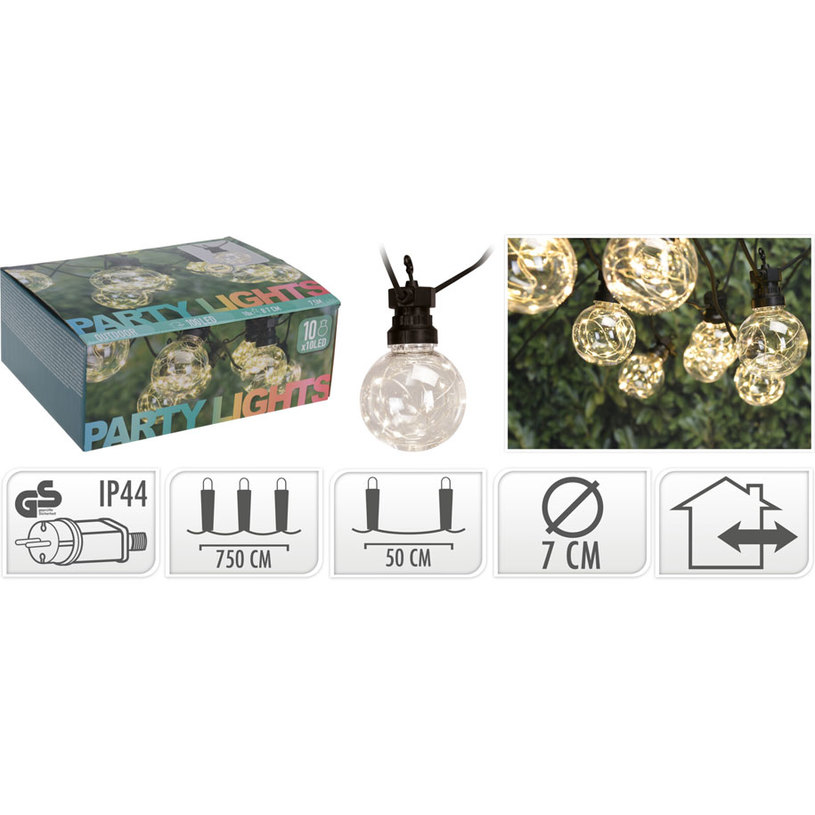 ГРАДИНСКИ LED ЛАМПИ 10бр, ф8cm топло ГРАДИНСКИ LED ЛАМПИ 10бр, ф8cm топло