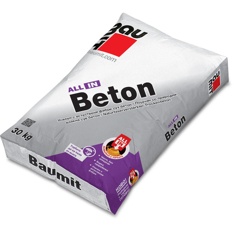 **БЕТОН ALL IN С ЕСТЕСТВЕНИ ФИБРИ 30KG **БЕТОН ALL IN С ЕСТЕСТВЕНИ ФИБРИ 30KG