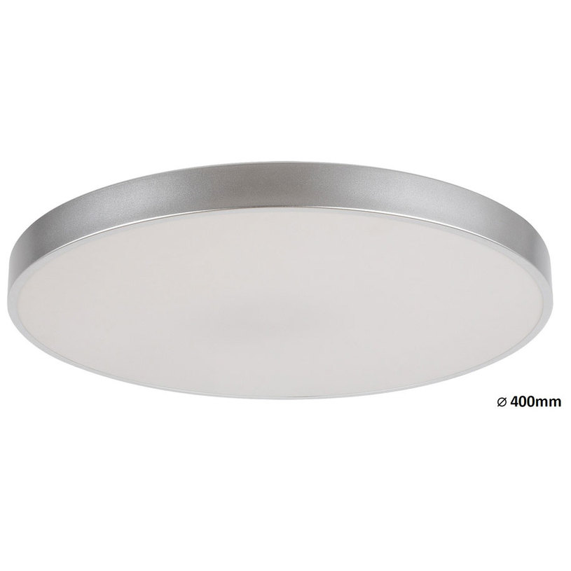 LED ПЛАФОН TESIA 36W 40CM СРЕБРО RABALU LED ПЛАФОН TESIA 36W 40CM СРЕБРО RABALU