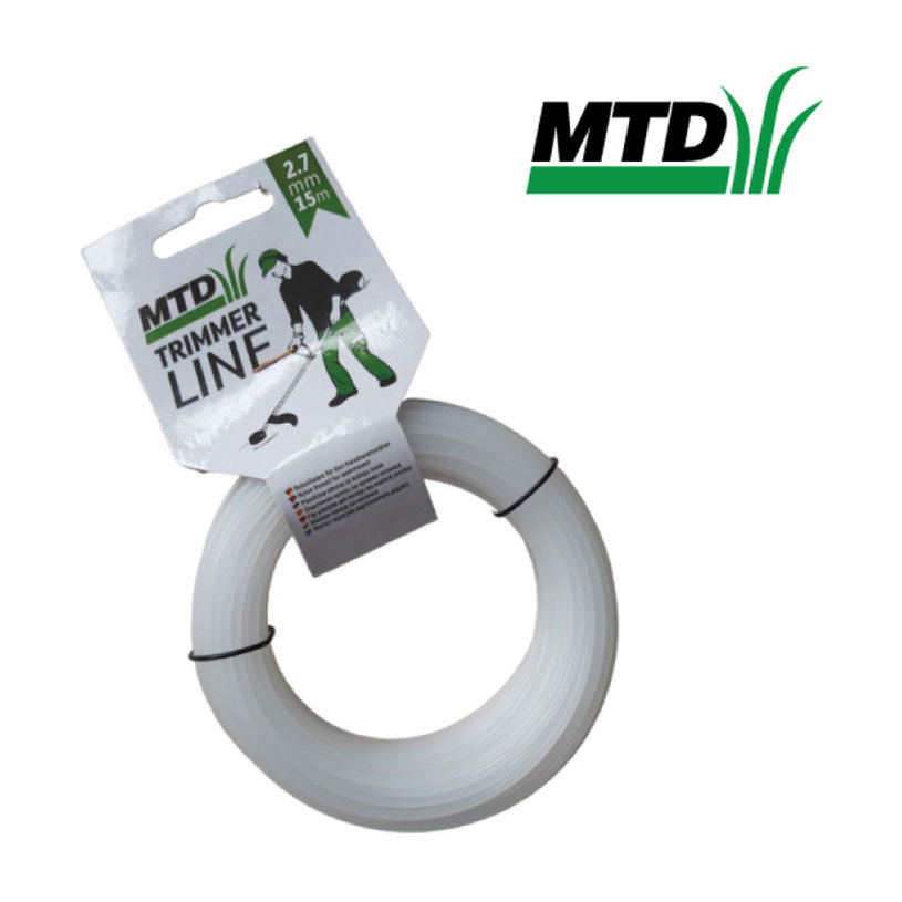 MTD КОРДА ЗА ТРИМЕР 2.7 ММ - 15 МЕТРА MTD КОРДА ЗА ТРИМЕР 2.7 ММ - 15 МЕТРА