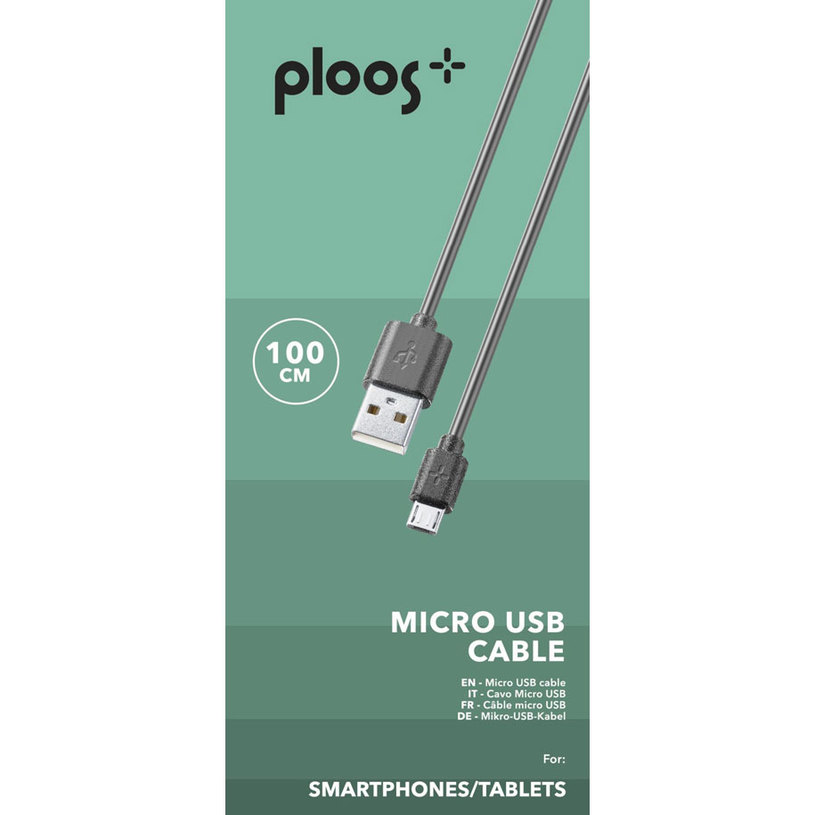 КАБЕЛ MICRO USB-A 1M ЧЕРЕН КАБЕЛ MICRO USB-A 1M ЧЕРЕН