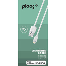 КАБЕЛ LIGHTNING 1M БЯЛ PLOOS КАБЕЛ LIGHTNING 1M БЯЛ PLOOS