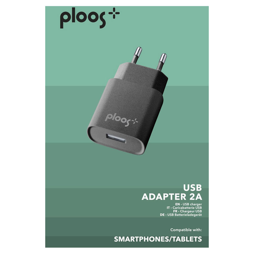 ЗАРЯДНО 220V USB-A 2A ЧЕРНО ЗАРЯДНО 220V USB-A 2A ЧЕРНО