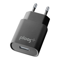 ЗАРЯДНО ОТ ЕЛ. МРЕЖА PLOOS 220V USB 2A ЧЕРНО ЗАРЯДНО ОТ ЕЛ. МРЕЖА PLOOS 220V USB 2A ЧЕРНО