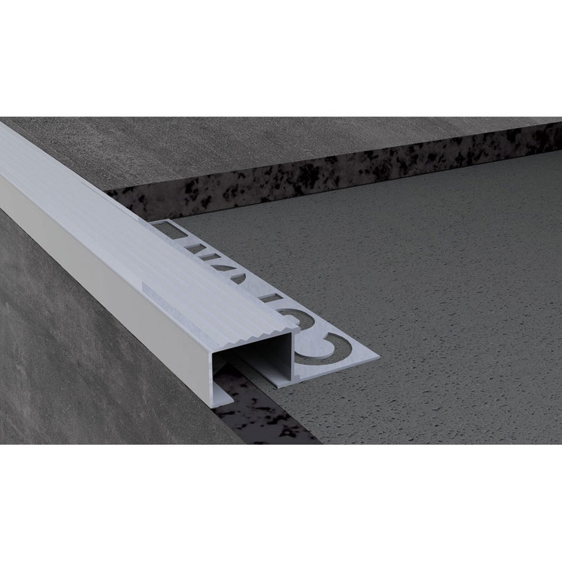 ПРОФИЛ ЗА СТЪПАЛО СРЕБРО МАТ 12ММ 2.50М ПРОФИЛ ЗА СТЪПАЛО СРЕБРО МАТ 12ММ 2.50М