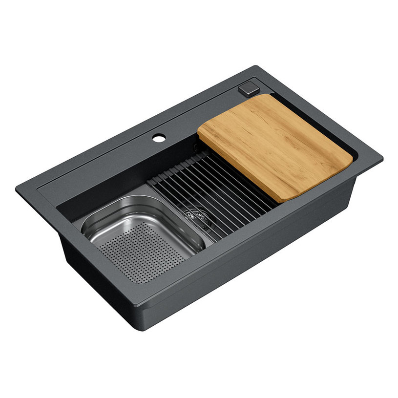 **КУХНЕНСКА МИВКА ATROX 40 СИВА @ **КУХНЕНСКА МИВКА ATROX 40 СИВА @