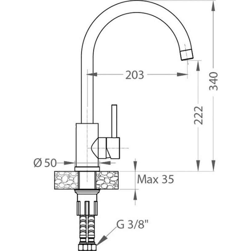 **КУХНЕНСКИ СМЕСИТЕЛ KATI СИВ **КУХНЕНСКИ СМЕСИТЕЛ KATI СИВ